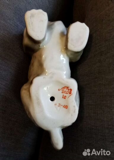 Фарфор лфз 70е Скотчтерьер Веселов, Терьер Муратов