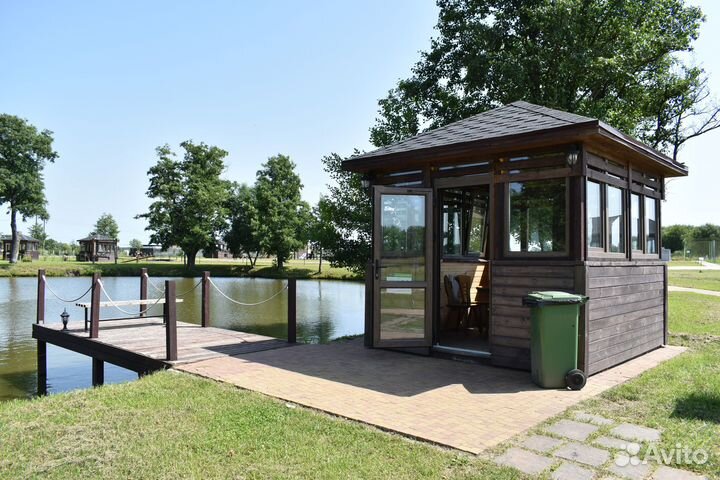 Аренда малой беседки рядом с озером (до 10 гостей)