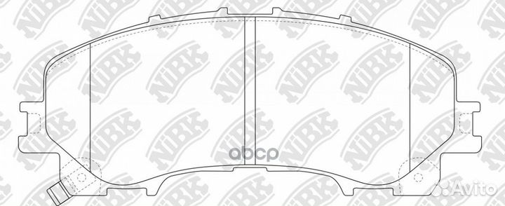 Колодки тормозные дисковые перед PN2808 NiBK