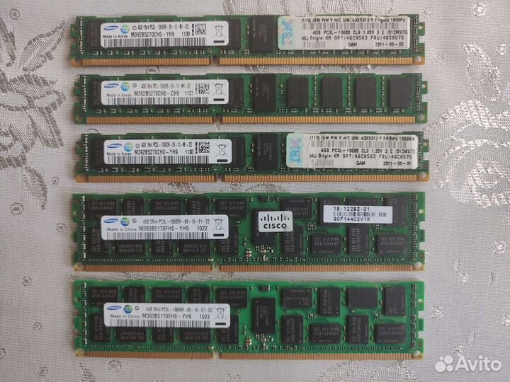 Оперативная память ddr3 ecc reg 2,4,8гб