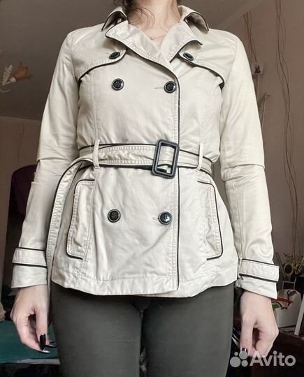 Укороченный тренч Mango xs-s