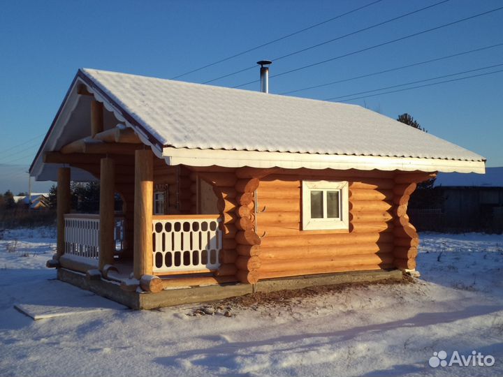 Срубы домов, бань, беседок, колодцев