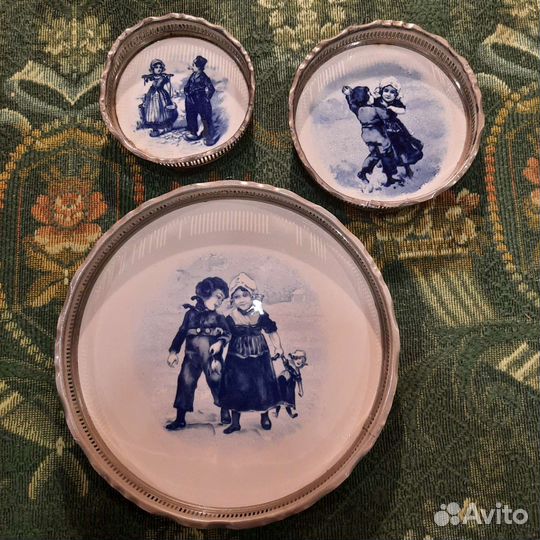 Настенная тарелка. Антикварная