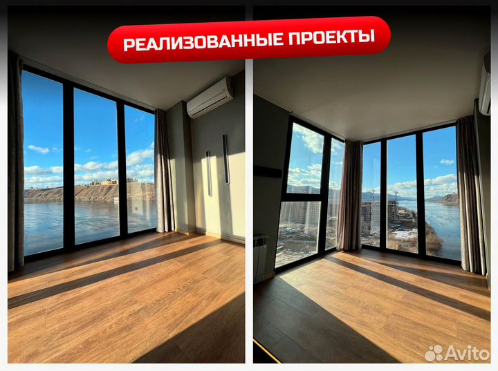 Оконный блок с балконной дверью