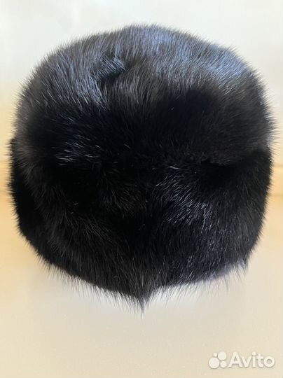Шапка норковая женская черная