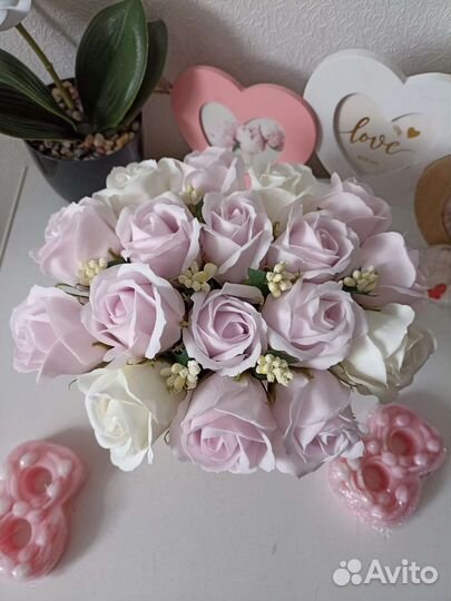 Букет из мыльных цветов