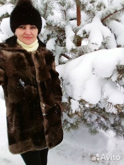 Шуба мутоновая бу 44 46