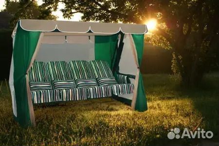 Садовые качели четырехместные 