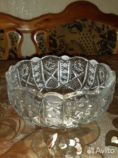 Ваза хрустальная, салатник