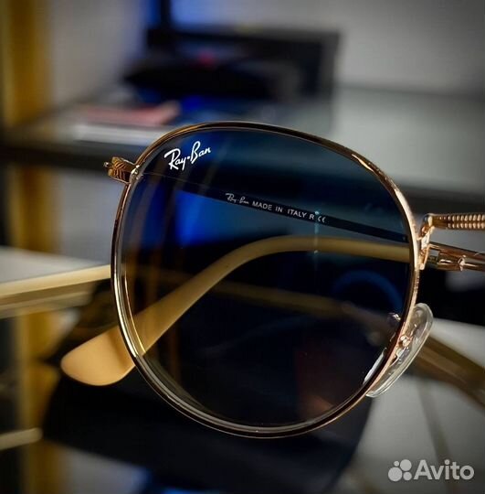 Очки ray ban «Round Metal» / Полный комплект