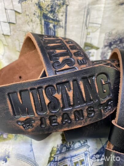 Кожаный ремень Mustang
