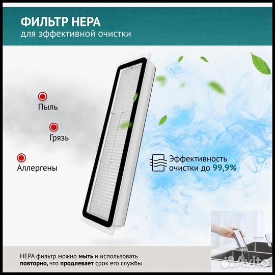Hера-фильтры для робота-пылесоса Xiaomi / Dreame
