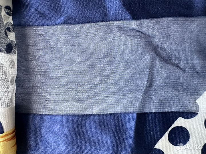 Christian Dior шелковый платок винтаж синий