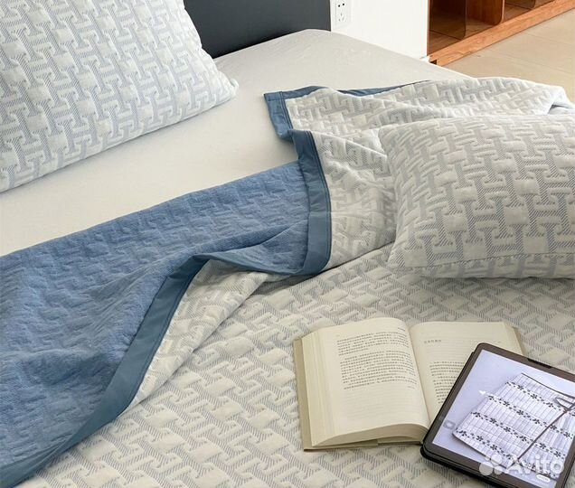 Плед воздушный 150х200 для сна из нежного хлопка