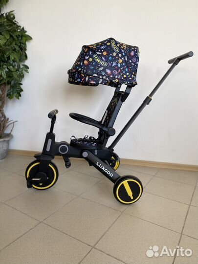 Детский трехколесный велосипед складной Luxmom