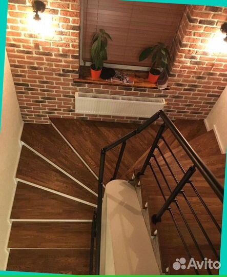 Отделка бетонной лестницы деревом