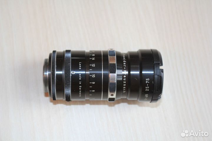 Schneider Cine-Tele-Xenar 2.8/75 C-mount редкий