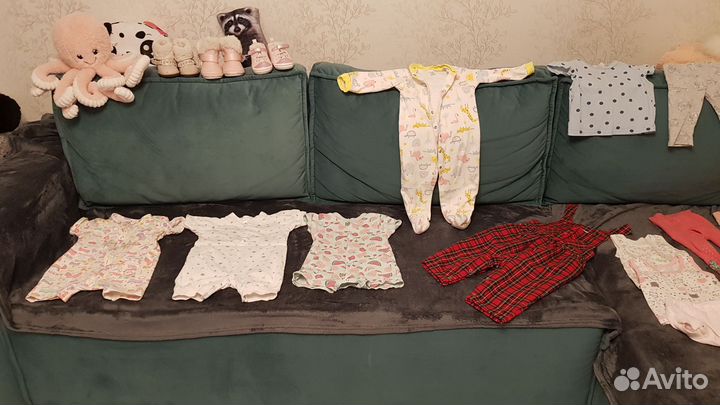 Детские вещи пакетом для девочки, 74-80