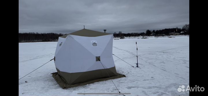 Зимняя палатка Следопыт трехслойная бу