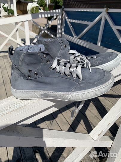 Кожаные высокие кроссовки Minelli