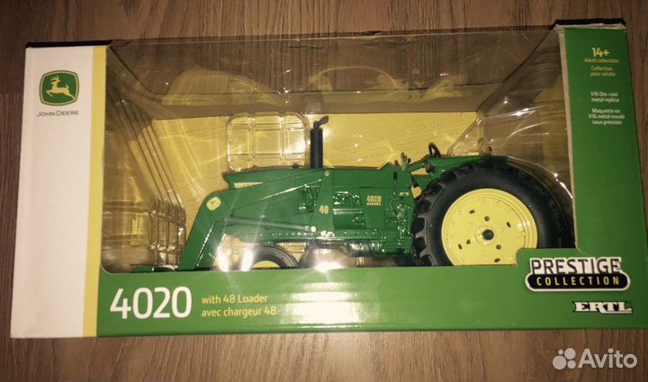 Детский трактор John Deere 4020 с ковшом
