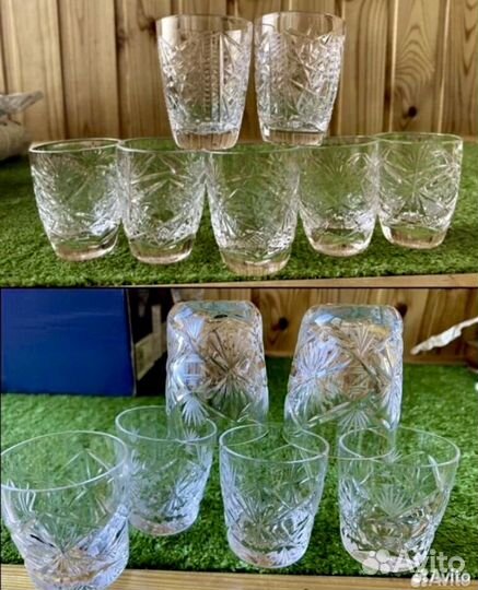 Рюмки фужеры бокалы Хрустальные СССР