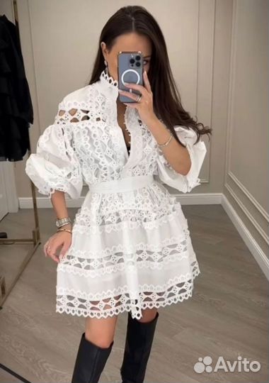 Платье ажурное кружевное
