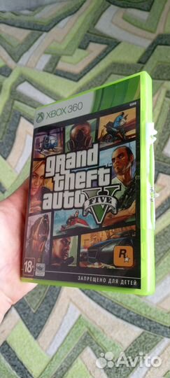 Диски на xbox 360 gta 5