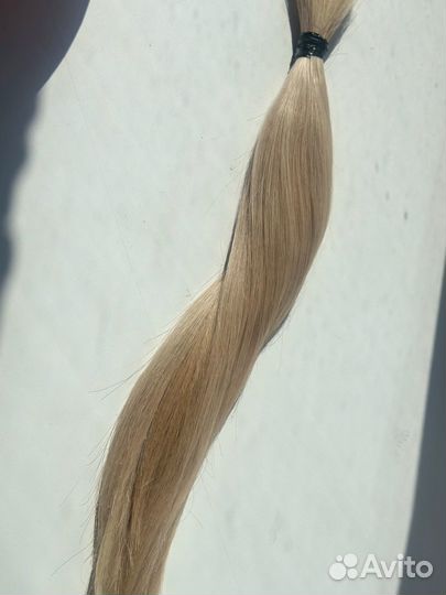 Волосы для наращивания блонд бу