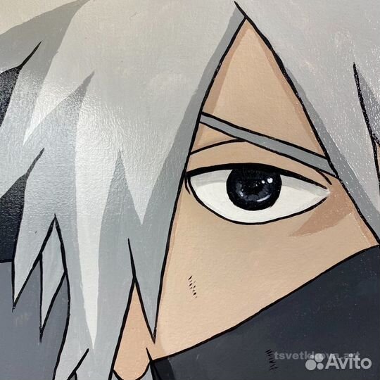 Картина на холсте / Какаши Хатаке / Наруто