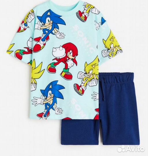 Футболка и шорты для мальчика H&M 128 Sonic