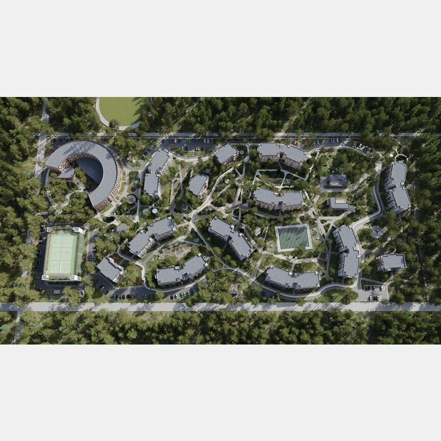 2-к. апартаменты, 57 м², 5/6 эт.