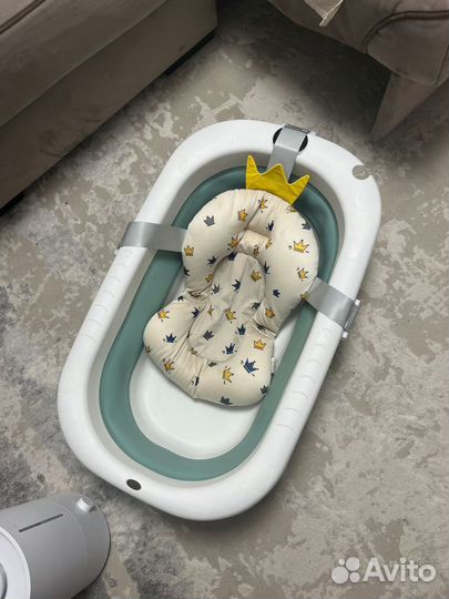 Ванночка для купания складная с термометром