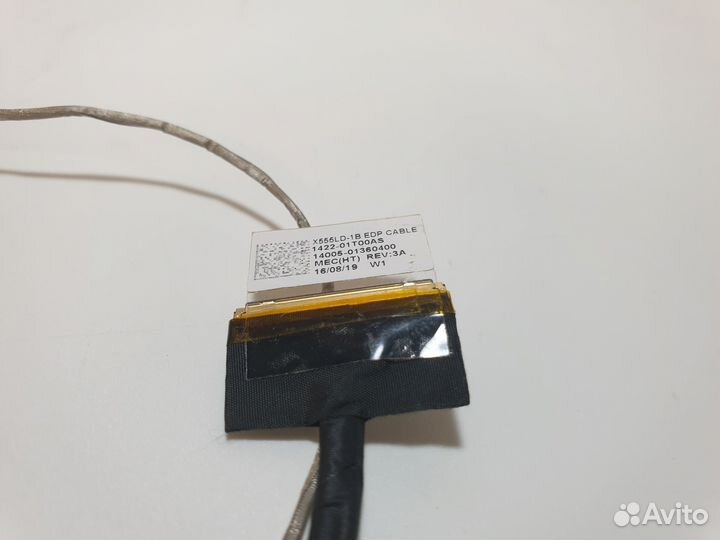 Шлейф матрицы Asus X555LD, 30 пин, 1422-01T00AS