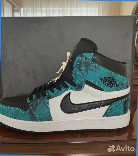 Nike air jordan 1 mid high tie dye высокие