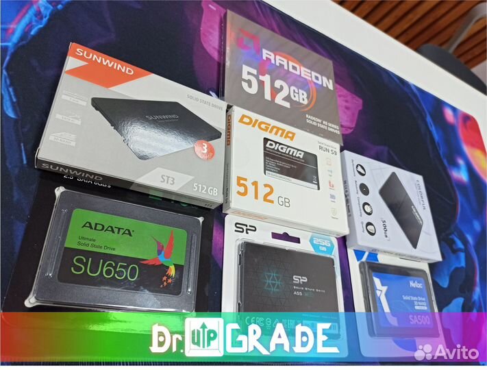 Новый (ssd) ссд диск 512gb с установленной Windows