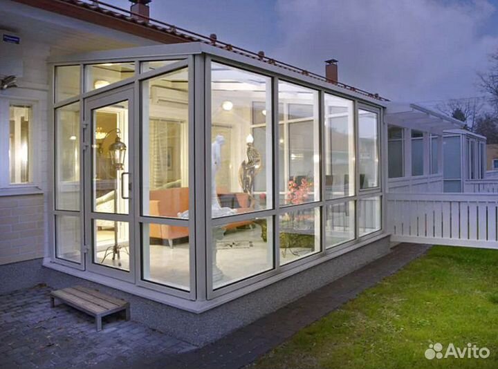 Остекление веранды беседки с гарантией