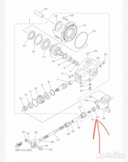 Пыльник Yamaha XVS 400 650