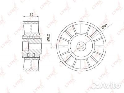 Ролик натяжителя приводного ремня Ssangyong Rexton