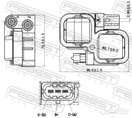 Катушка зажигания 16640002 Febest