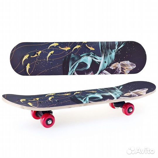 Скейтборд подростковый 60x15 см,колеса PVC