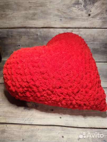 Подушка сердце ручная работа