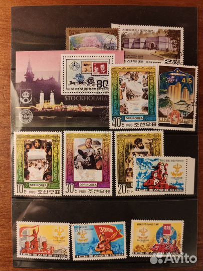 М1. Марки США, Италия, Франция, Канада, Корея, гдр