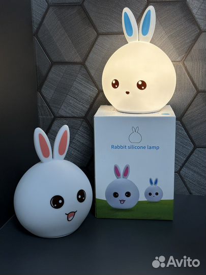 Силиконовый ночник Зайчик