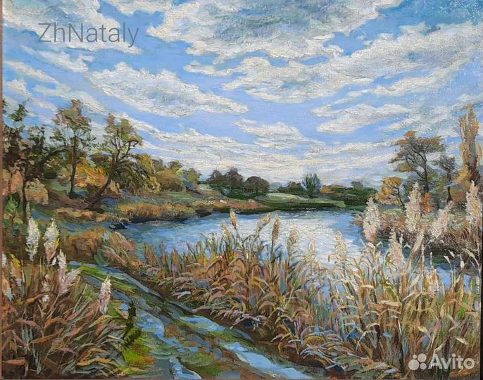 Картина Осенний день. Камыши ZhNataly