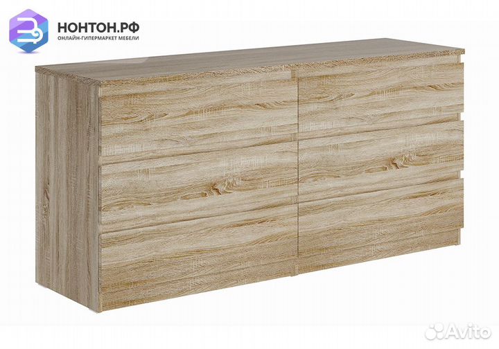 Комод Мальта 6 ящиков сонома