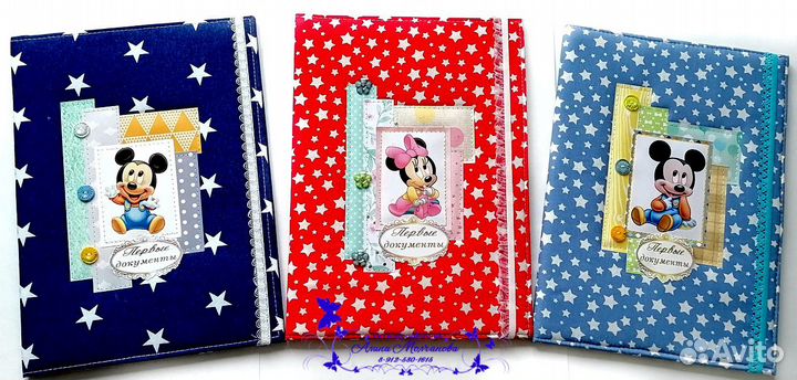 Папка первые документы, органайзер под свидетельст