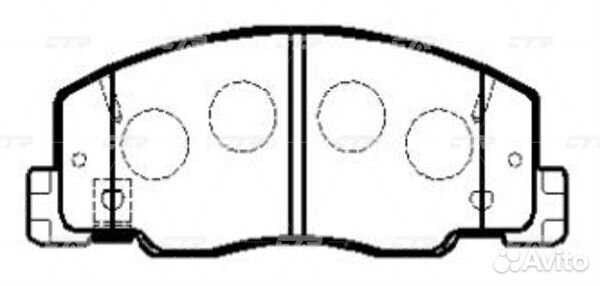 CKT-27 Колодки тормозные дисковые перед