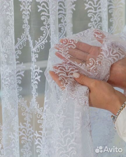 Тюль Лилиан Белый