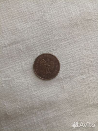 Монета 2 гроша Польша 1991